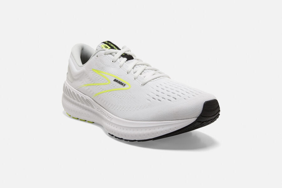 Brooks Israel Glycerin GTS 19 Road Running Shoes Mens - White - NQD-732809